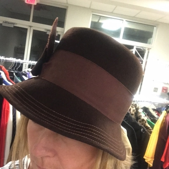 Vintage Brown Felt Bucket Hat - Picture 8 of 9